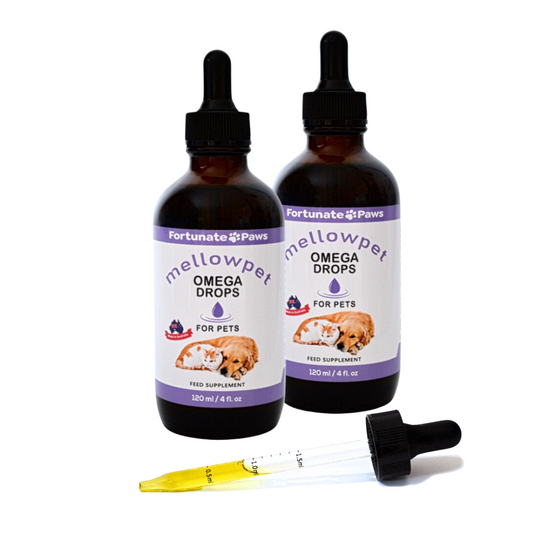 MellowPet Omega Drops 120ml - 2 Pack | FortunatePaws